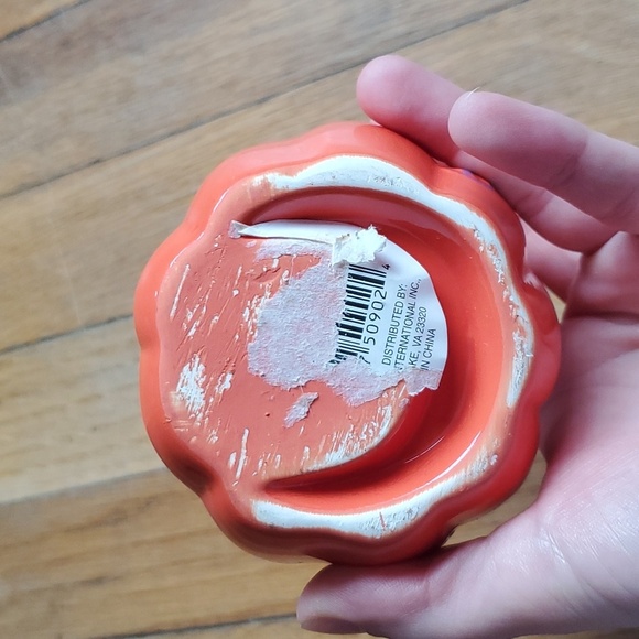 Ceramic pumpkin Halloween candle holder - Picture 5 of 7